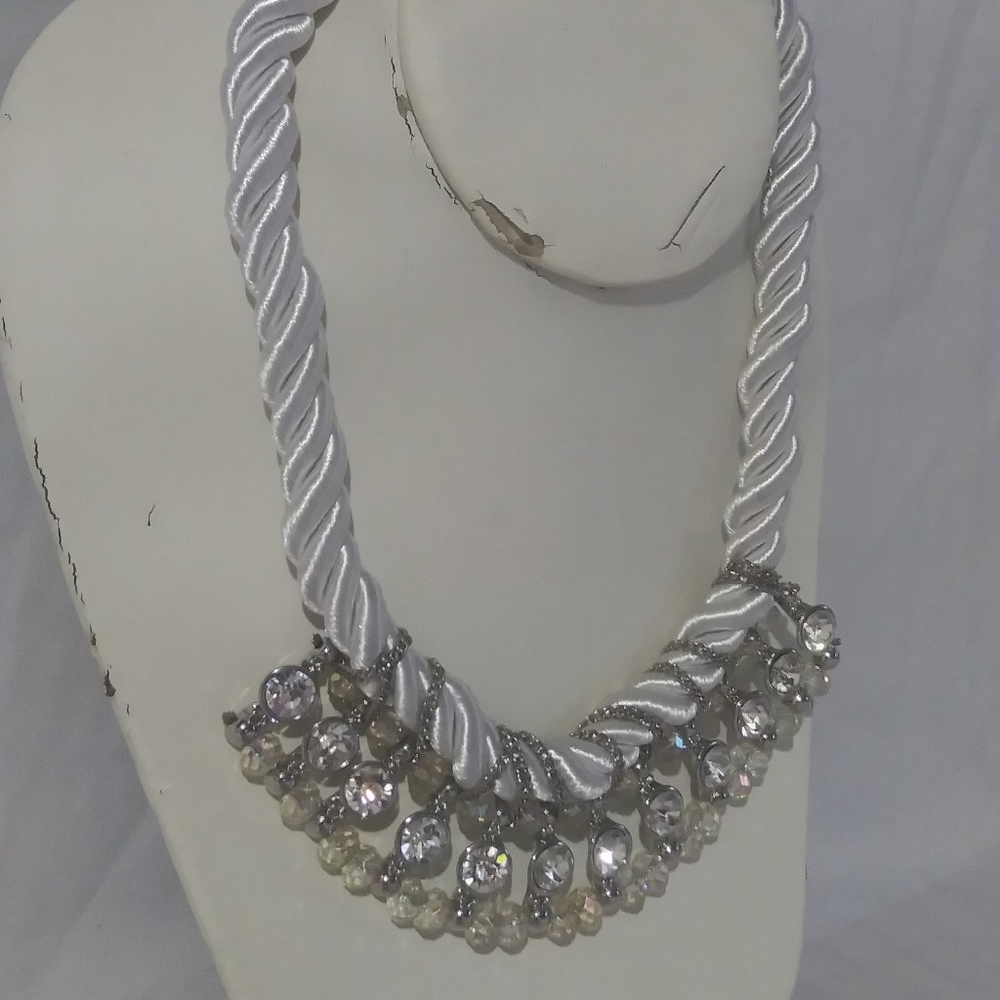 Crystal women's statement necklace
